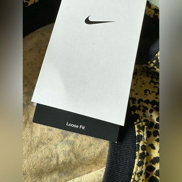 Nike Air Fly T-shirt Short Sleeve Loose Yellow & Black Snake Print Size … - Picture 5 of 9